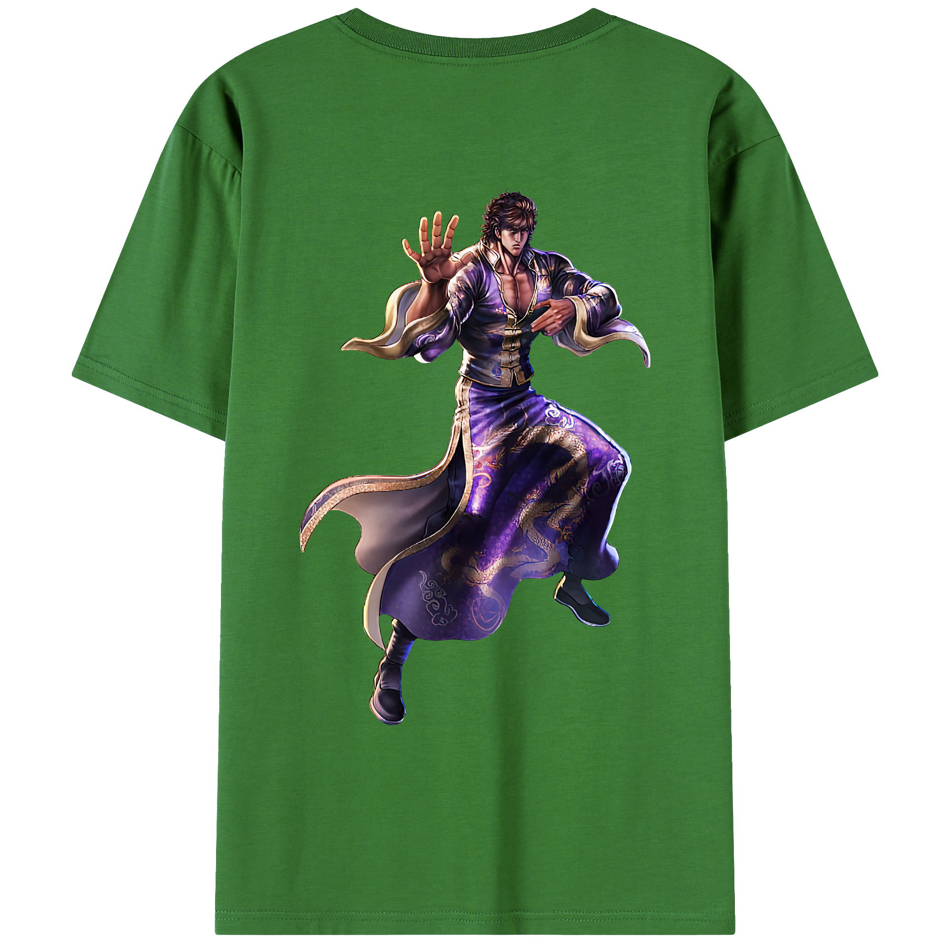 （画像用） 北斗の拳 Fist of the North Star レディース半袖Tシャツ(バックプリント)